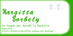 margitta borbely business card